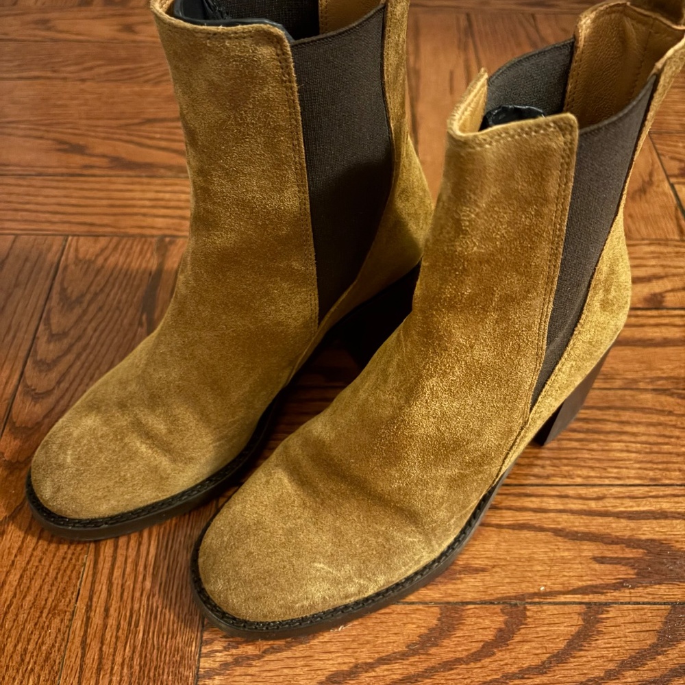 Like New! Sezane Pippa Ankle Boots Caramel - Size 6 - Picture 3 of 9
